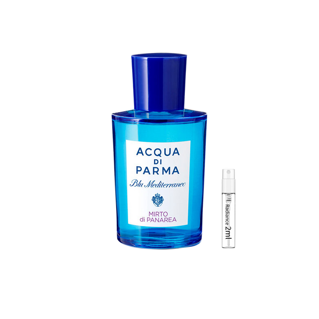 Acqua di Parma Mirto di Panarea 2ml Sample – Fresh Aromatic Citrus Mediterranean Fragrance | Radiance Fragrance