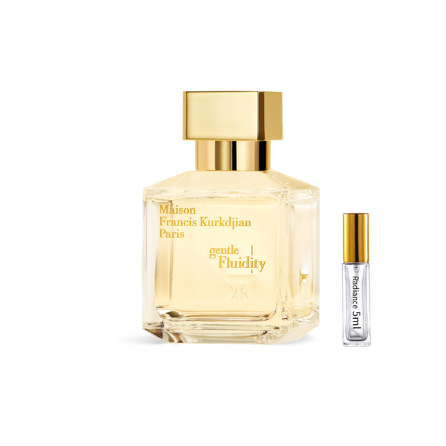 Maison Francis Kurkdjian Gentle Fluidity Gold – Warm Vanilla Amber Musky Luxury Fragrance (5ml Sample) | Radiance Fragrance