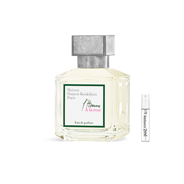 Maison Francis Kurkdjian L’Homme À la Rose – Modern Fresh Rose Men’s Luxury Fragrance (2ml Sample) | Radiance Fragrance