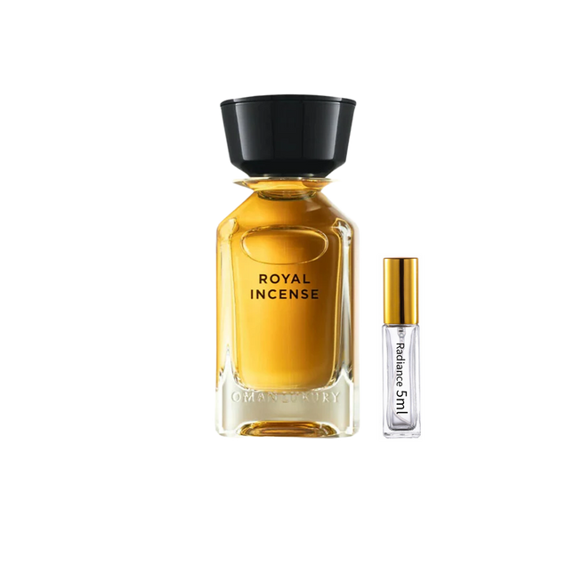 Omanluxury Royal Incense  5ml Sample – Majestic Frankincense Resinous Omani Luxury Fragrance | Radiance Fragrance