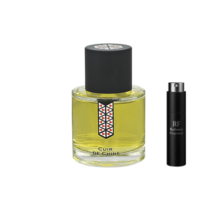 Les Indémodables Cuir de Chine retail bottle with Radiance Fragrance 5 mL premium atomizer