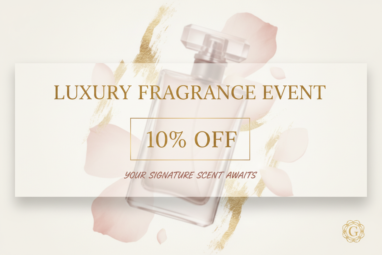 Luxury 10% off popup banner